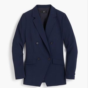 New J.Crew Double-breasted Blazer in Japanese Weave Size 2
